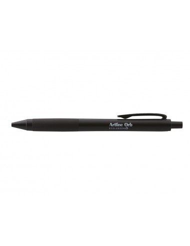 Boligrafo artline orb eco green retractil 1 mm negro