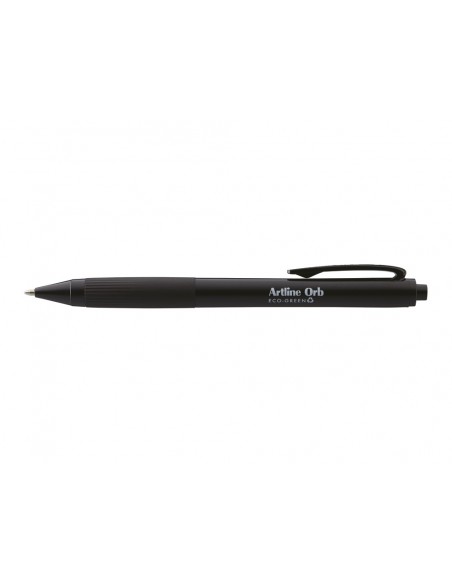 Boligrafo artline orb eco green retractil 1 mm negro