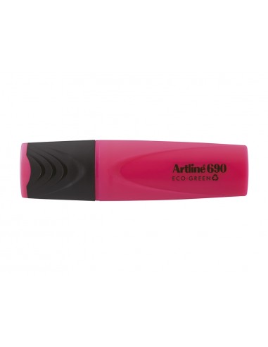 Rotulador artline fluorescente ek-690 eco green punta biselada 1-4 mm rosa