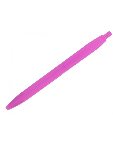 Boligrafo liderpapel punta 1 mm retractil con clip acabado soft touch tinta azul cuerpo rosa Boligrafo liderpapel punta 1 mm retractil con clip acabado soft touch tinta azul cuerpo rosa