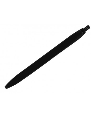 Boligrafo liderpapel punta 1 mm retractil con clip acabado soft touch tinta negra cuerponegro