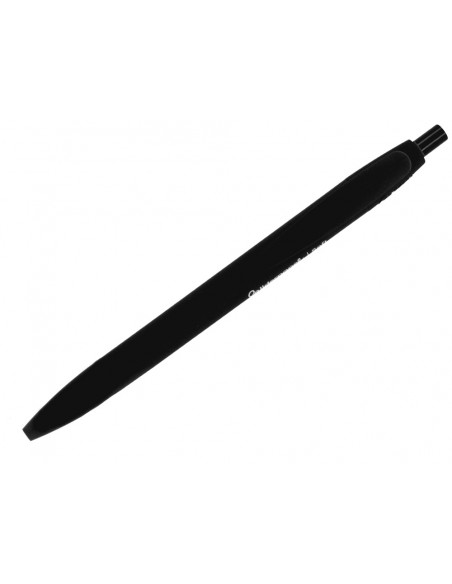 Boligrafo liderpapel punta 1 mm retractil con clip acabado soft touch tinta negra cuerponegro
