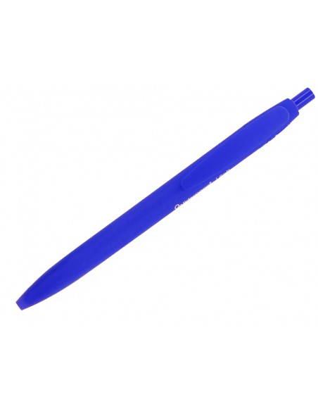 Boligrafo liderpapel punta 1 mm retractil con clip acabado soft touch tinta azul cuerpo azul Boligrafo liderpapel punta 1 mm retractil con clip acabado soft touch tinta azul cuerpo azul