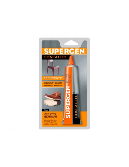 Pegamento supergen contacto 75 ml unidad