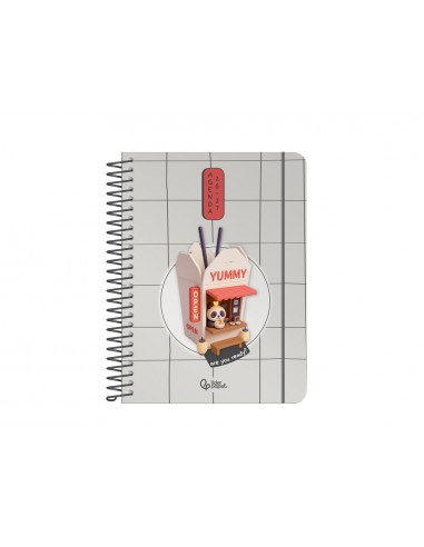 Agenda escolar liderpapel 26-27 espiral oriental semana vista a6+ bilingue 80g papel fsc fideos