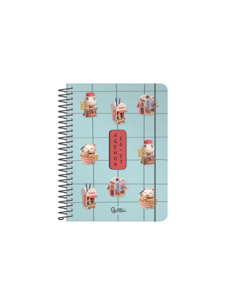 Agenda escolar liderpapel 26-27 espiral orietal dia pagina a6+ bilingue 80g papel fsc mix
