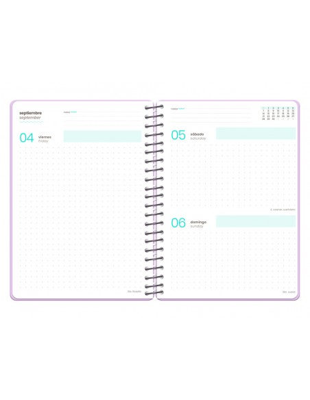Agenda escolar liderpapel 26-27 espiral oriental dia pagina a6+ bilingue 80g papel fsc sacapuntas Agenda escolar liderpapel 26-27 espiral oriental dia pagina a6+ bilingue 80g papel fsc sacapuntas