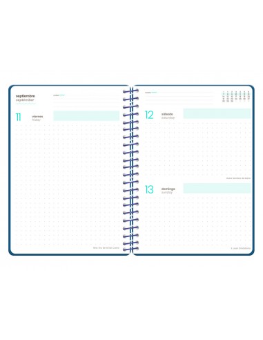 Agenda escolar liderpapel 26-27 espiral military diseñossurtidos bilingüe 80g papel fsc expositor 12 unidades