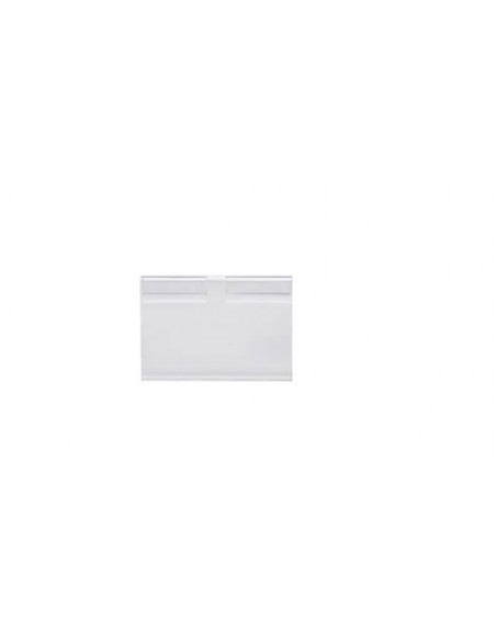 Soporte portaprecios q-connect para ganchos en t etiqueta 39x60mm transparente