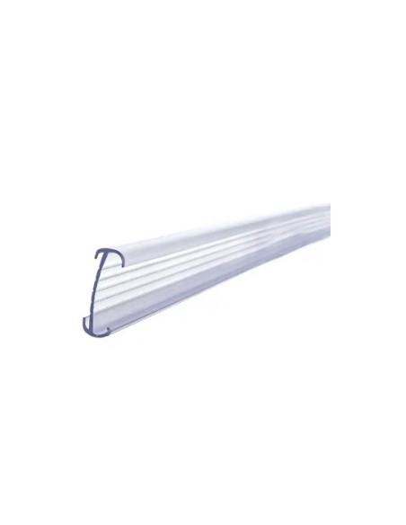 Soporte portaprecios q-connect reutilizable para estanteria etiqueta 40x1000 mm transparente