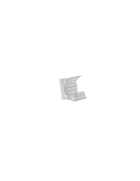 Soporte portaprecios q-connect curvo clip de gran agarre y ajustable para estanteria etiqueta 26x22 mm