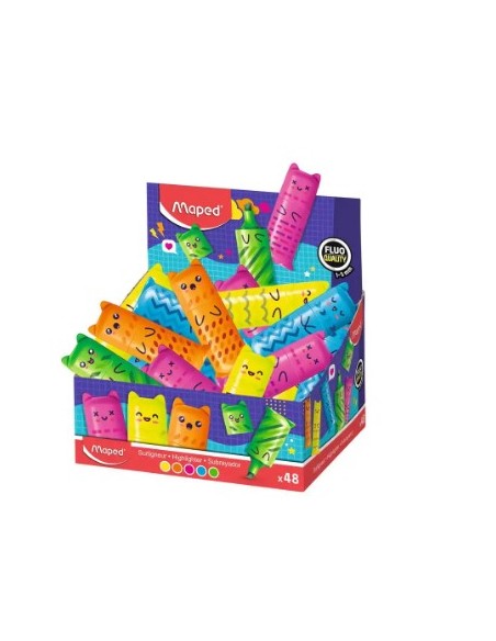 Rotulador maped fluorescente mini kawai