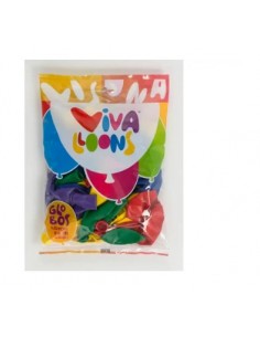 Globo 100% latex biodegradable vivalloons bolsa de 50...