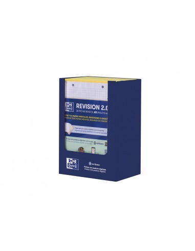 Ficha de revision oxford flashcards 2.0 148x210 mm 250 g cuadricula 5mm color amarillo paquete de 30