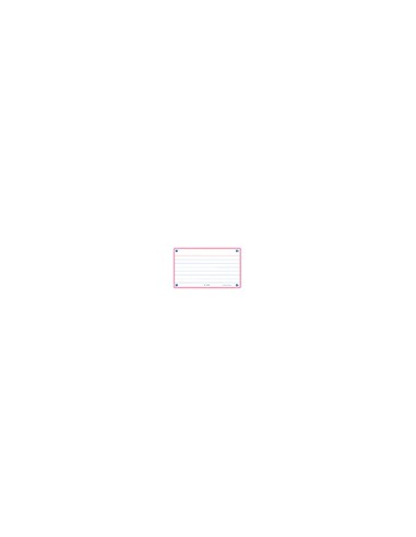 Ficha de revision oxford flashcards 2.0 75x125 mm 250 g rayado horizontal color rosa paquete de 30 unidades