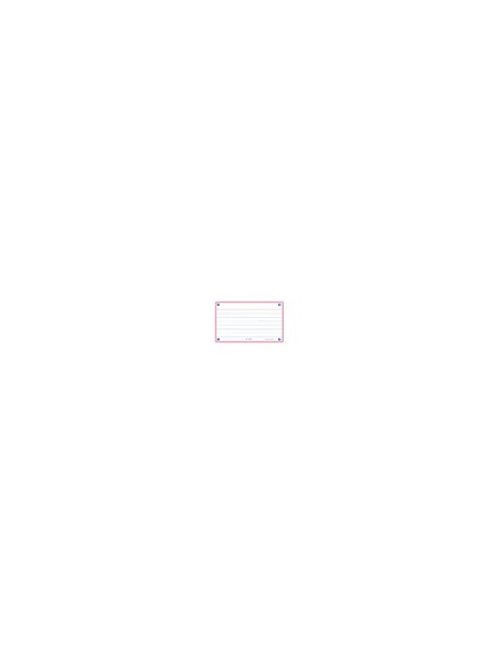 Ficha de revision oxford flashcards 2.0 75x125 mm 250 g rayado horizontal color rosa paquete de 30 unidades