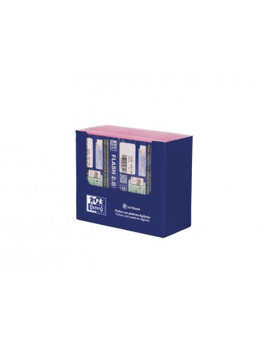 Ficha de revision oxford flashcards 2.0 75x125 mm 250 g rayado horizontal color rosa paquete de 30 unidades