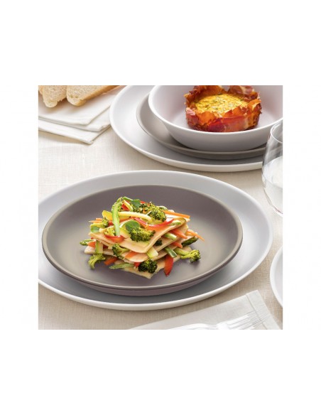Plato polipropileno archivo 2000 hondo 17,8 cm diametro reutilizable e irrompible libre bpa color gris Plato polipropileno archivo 2000 hondo 17,8 cm diametro reutilizable e irrompible libre bpa color gris