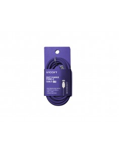 Cable groovy usb tipo c a usb tipo c longitud 1 m color morado