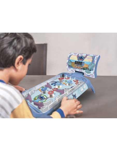 Pinball de mesa electronico lexibook stitch con sonidos y luces puntuacion digital