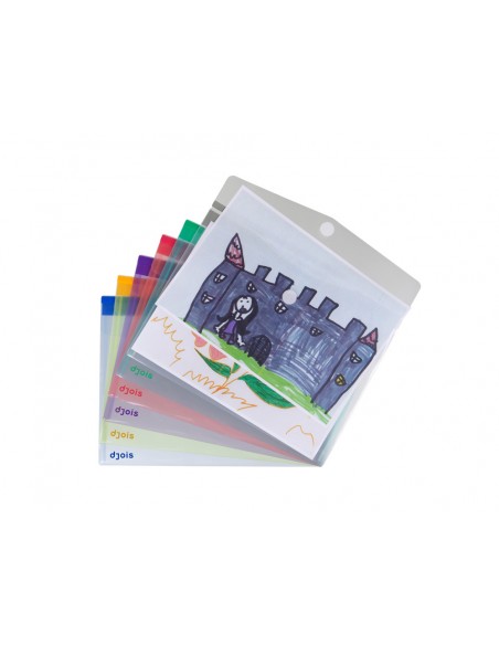 Carpeta broche djois polipropileno din a4 horizontal pack de 12 unidades colores surtidos Carpeta broche djois polipropileno din a4 horizontal pack de 12 unidades colores surtidos