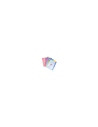 Funda multitaladro djois polipropileno con velcro din a4 pack de 12 unidades colores surtidos