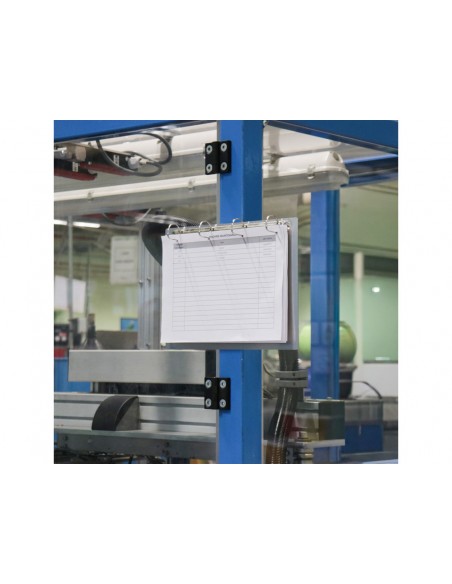 Soporte metalico magnetico djois aluminio 4 anillas 30 mm din a4 horizontal Soporte metalico magnetico djois aluminio 4 anillas 30 mm din a4 horizontal