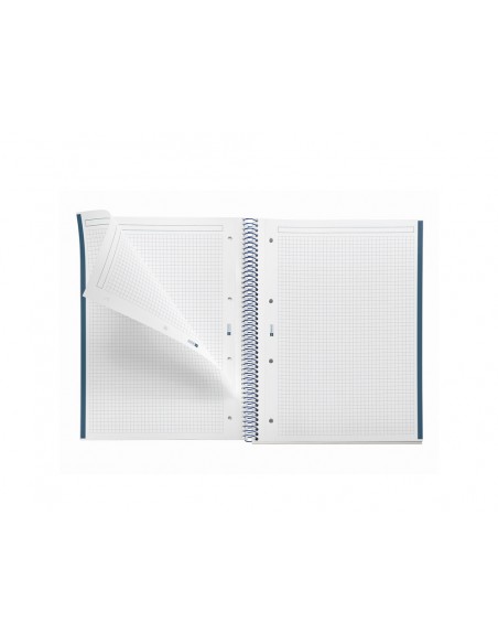 Cuaderno espiral miquelrius din a4 80 hojas cuadro 5 mm 90 gr gradient azul/limon Cuaderno espiral miquelrius din a4 80 hojas cuadro 5 mm 90 gr gradient azul/limon
