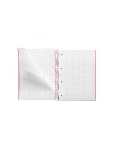 Cuaderno espiral miquelrius din a4 80 hojas cuadro 5 mm 90 gr gradient rosa/azul