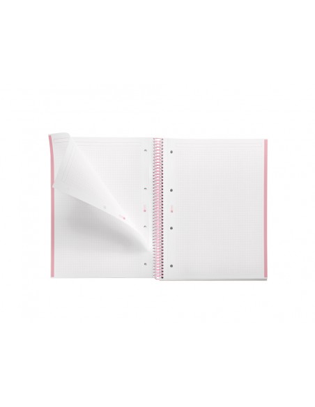 Cuaderno espiral miquelrius din a4 80 hojas cuadro 5 mm 90 gr gradient rosa/azul Cuaderno espiral miquelrius din a4 80 hojas cuadro 5 mm 90 gr gradient rosa/azul