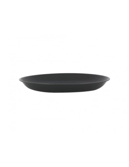 Plato polipropileno archivo 2000 llano 23,5 cm diametro reutilizable e irrompible libre bpa color gris