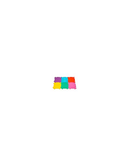 Suelo puzzle texturizado antideslizante set 6 unidades colores surtidos