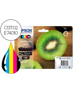 Ink-jet epson 202 xp-6000 / xp-6005 / xp-6100 / xp-6105 pack 5 negro amarillo cian magenta photo negro 300 pag