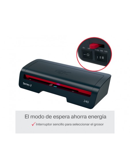 Plastificadora gbc 240 din a4 color negro